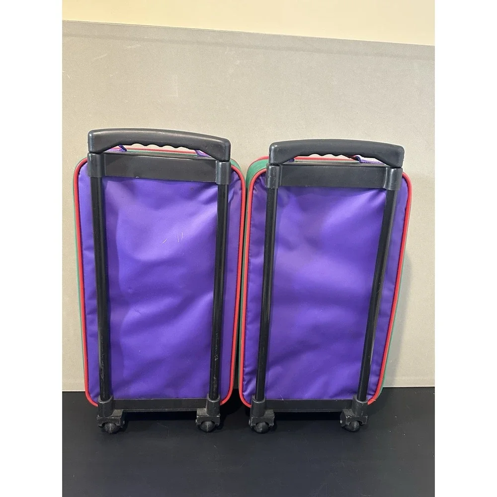 Vintage‎ Looney Tunes Kids Rolling Luggage Lot of 2